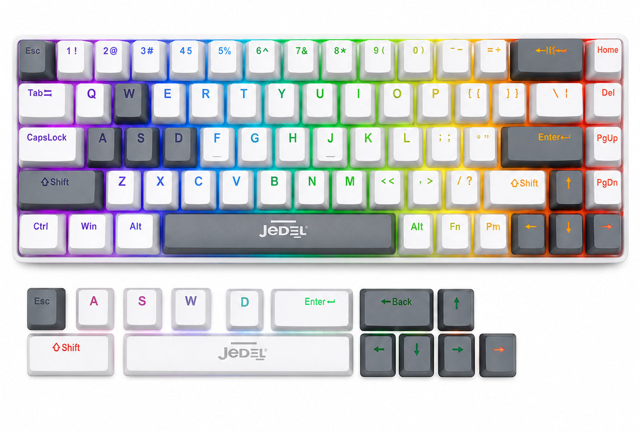 JEDEL KL141 68-KEY RGB MECHANICAL GAMING KEYBOARD