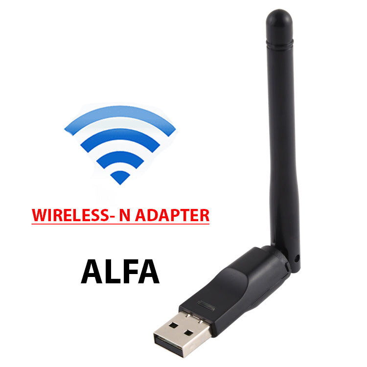 ALFA ANTENA 802.11N WIFI Signal Catcher Receiver 300 Mbps USB Adapter Wireless 2.4GHz