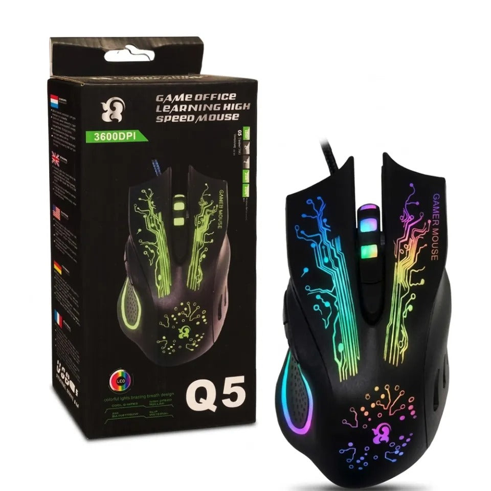 Q5 RGB GAMING MOUSE (BRAIDED WIRE)