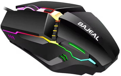 BAJEAL RGB GAMING MOUSE (BLACK,WHITE)
