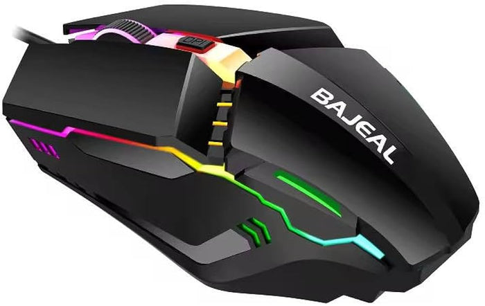 BAJEAL RGB GAMING MOUSE (BLACK,WHITE)