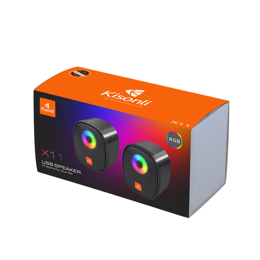 KISOLNI X11 RGB GAMER PC MINI USB SPEAKER