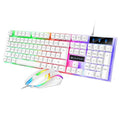 Quinton RGB Keyboard Mouse Combo White
