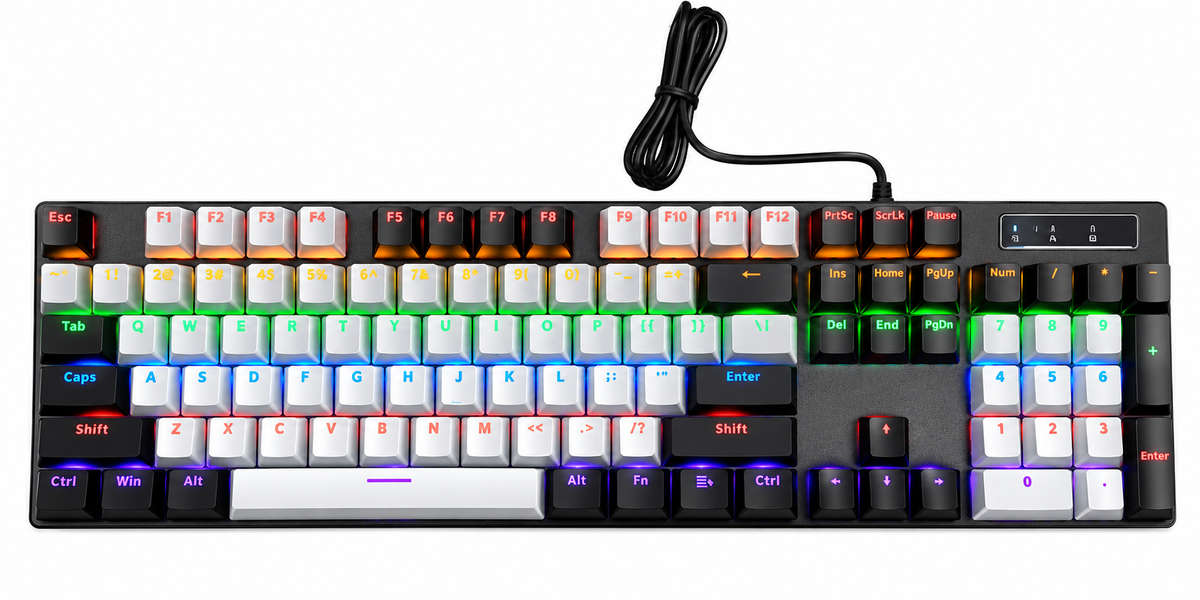 ZIDLI MECHANICAL WIRED GAMING KEYBOARD (Blue Switches)