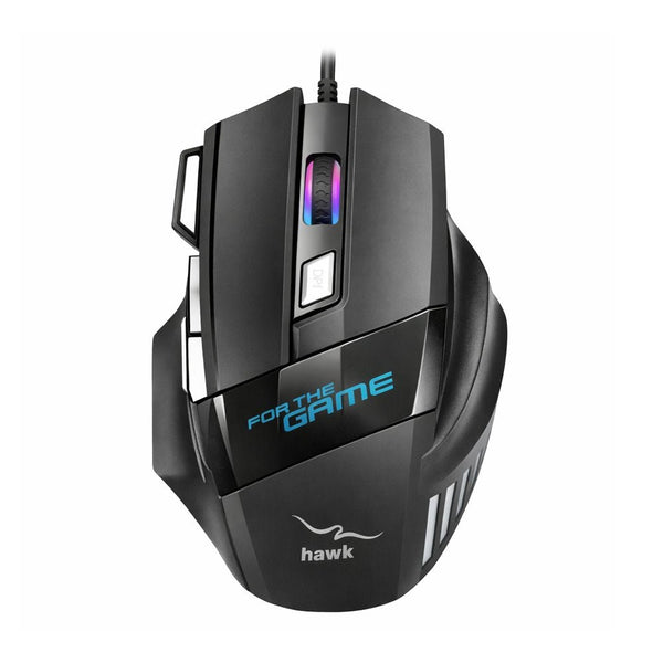 GERLAX MK05 7 KEY RGB BRAIDED WIRE GAMING MOUSE HIGH QUALITY