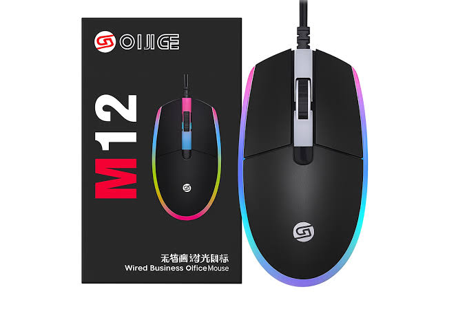 OIJIGE M12 WIRED RGB GAMING MOUSE